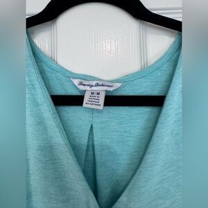 Aqua V-Neck Top